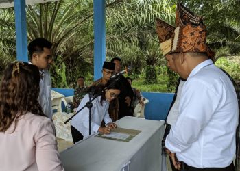 Perwakilan anggota PKD terpilih menanda tangani Pakta Integritas