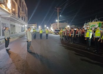 Polres Simalungun Gelar Patroli Berskala Besar, Antisipasi Kriminalitas di Malam Minggu