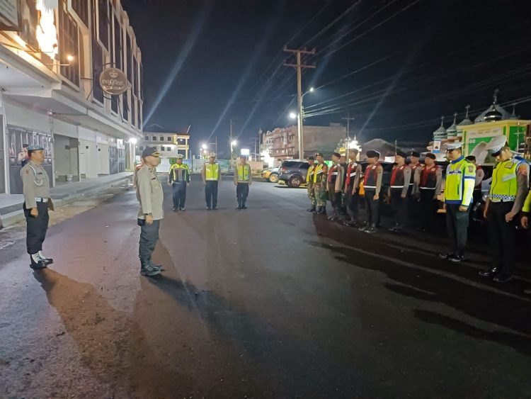 Polres Simalungun Gelar Patroli Berskala Besar, Antisipasi Kriminalitas di Malam Minggu