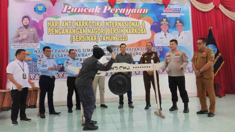 BNN Simalungun Canangkan Nagori Bersinar