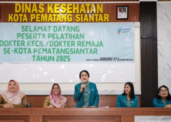 Pelatihan Dokter kecil/Remaja, Ketua TP PKK Pematangsiantar :  “Semoga menjadi anak berprestasi, hebat, serta berguna bagi nusa dan bangsa,”