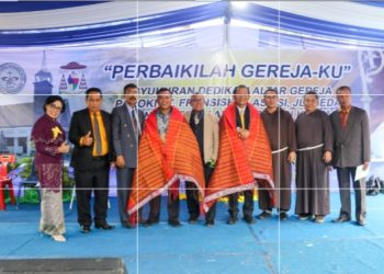 Hadiri Syukuran Dedikasi Altar Paroki St. Fransiskus Asisi, Pemko Pematangsiantar Ajak Umat Terus Tebarkan Kasih dan Jaga Toleransi